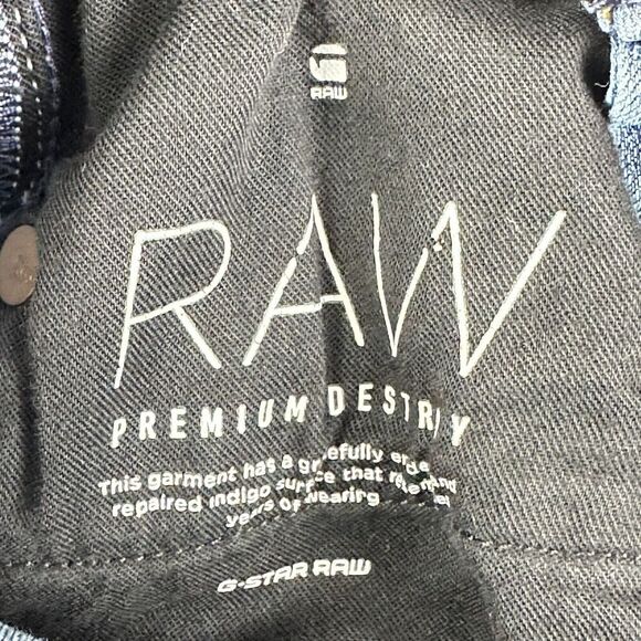 G Star Shape High Super Skinny Jeans Womens 28 Raw Premium Destroy Slim Stretch - Picture 13 of 16